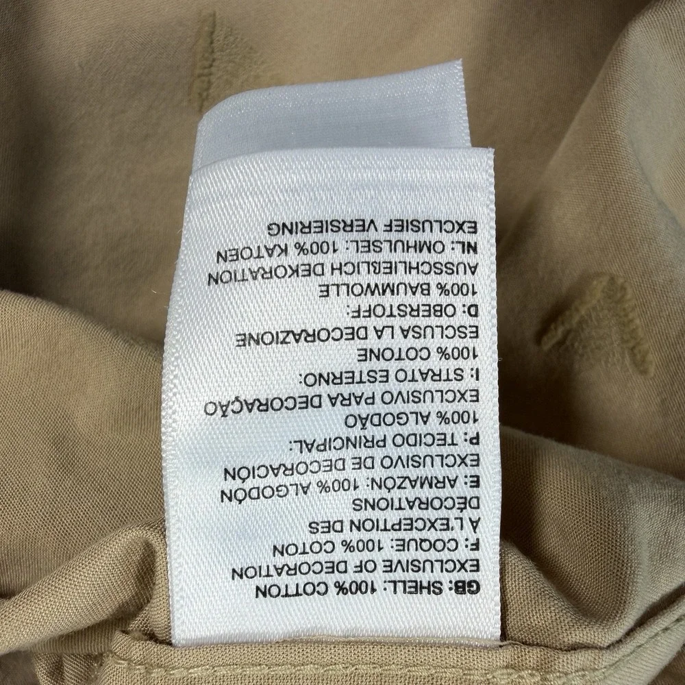 The North Face Bay Trail Jacquard Shirt Men's Medium Tan Hiker Graphic Print